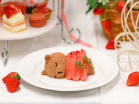 [From March 1st] Luxurious strawberry-filled afternoon tea ~ Gorgeous sweets & savory dishes + 2 hours of free cafe time