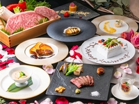 [Online reservation only anniversary course] A special plan where you can enjoy foie gras or live Ezo abalone and the main Prime Japanese Beef