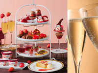 2時間カフェフリー＊ストロベリースパークリングワイン付き＊【平日】ストロベリー＆チョコレート アフタヌーンティー withハーゲン ダッツ