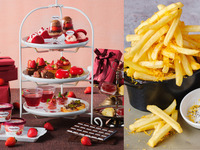 2時間カフェフリー【平日：ポテトフライ付き】ストロベリー＆チョコレート アフタヌーンティー withハーゲン ダッツ