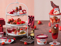 2時間カフェフリー【平日：いちご＆チョコ・バレンタインルージュのパフェ付】ストロベリー＆チョコレート アフタヌーンティー withハーゲン ダッツ