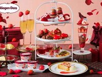 2時間カフェフリー★いちごのミルフィーユ付き★【土日祝】ストロベリー＆チョコレート アフタヌーンティー withハーゲン ダッツ