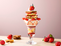 苺のパフェドリンクセット