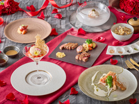 【琥珀】乾杯こぼれスパークリングワイン付き天使の海老・鮮魚のグリルと知多牛食べ比べ又は黒毛和牛コース特選黒毛和牛コース（土日祝）