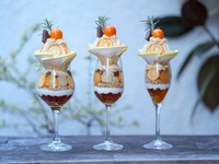 金柑と晩白柚とチョコレートのパフェ(フルート)