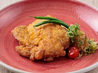 【3/17～3/31】ハーブでマリネした鶏もも肉の唐揚げ　おろしポンズ添え