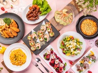 『ダーツ・ビリヤード・卓球』Springプレミアム（9品3時間飲み放題付）