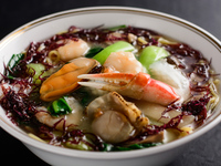 [Seafood Soup Soba] Salad, Dessert, Soup and coffee buffet included