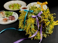 【特別プラン】 ミモザリース製作特別レッスン & Lunch Set A　【11:45枠】