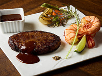 X限定予約特典キャンペーン【平日ディナー】牛ハンバーグ（150g）とガーリックシュリンプ＆セミビュッフェ