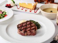 [Weekday Only USDA PRIME Filet Mignon Steak Course] 6-course meal including America's highest grade fillet steak and dessert. Starting February 1st.