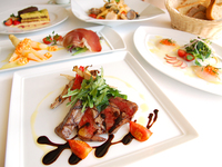 【ランチコースS】パスタ、Wメイン、デザートなど 全5品 ￥10,000　3/19＆3/22～14時CLOSE