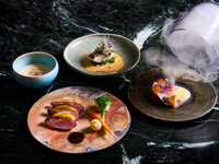 【京都美食めぐり2026春】洋食コース～センセーション～全5品、ボトルスパークリング付