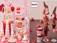 【土日祝/通常席】◇苺＆チョコレートのパフェ付き◇乾杯は苺のスパークリングワイン！いちごとスウィートベアのアフタヌーンティー　