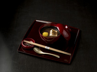 Gold Leaf Zenzai with Drink *Reservation can be made only in the morning.