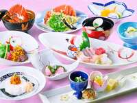 うちわ海老と長崎牛　薫風会席