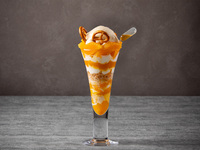 蜂蜜とオレンジのパフェ　コーヒー付き