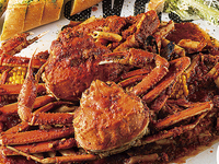 たっぷりカニの手づかみランチコース