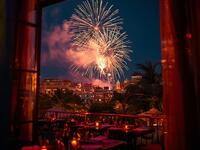 【Chef’s Seasonal Selection – Dinner】2/21(土)限定　大桟橋・5分間の冬花火を特等席で！窓際席確約プラン