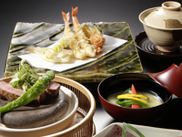 « Dîner de tempura de saison et de bœuf Wagyu »