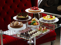 【幸せ！デザートワゴンプラン】選べる2ディッシュ＋乾杯スパークリング付き＋TWGカフェフリー（平日限定）