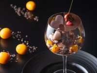 ＜土日祝日予約＞【期間限定デザートセット】～エクリプスショコラ ～濃厚なショコラと柑橘のパルフェ～（カフェ付）