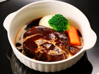 Soft beef tongue with demi-glace sauce