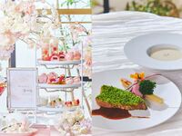 【ポークランチ】桜色のストロベリーアフタヌーンティー（土日祝）