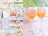 【スペシャルドリンク付】桜色のストロベリーアフタヌーンティー（平日）