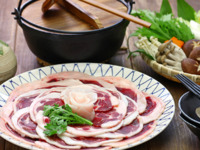 Classic Botan-nabe (wild boar hot pot) Course