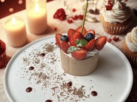 [Valentine's Day Course] Limited-time plan featuring charcoal-grilled young chicken steak and oven-baked pizza with sweet and sour chocolate mousse cake