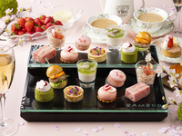 [All-you-can-eat strawberries plan] Cherry blossom afternoon tea with sparkling wine ★ Saturdays, Sundays, and holidays (reservations required by 3:00 PM)