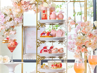 ＜平日＞『スペシャルデザート＆スペシャルドリンク付き桜色のストロベリーアフタヌーンティー』 スイーツでお花見気分！～桜といちごが奏でる心ときめくひとときを～　マリアージュフレールもお替り自由