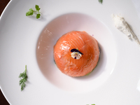 3/4～5/31ランチ「シャルマン」契約牧場から国産牛のグリエとオードブル、スープ、デザートなど全6品