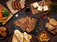 冬季【シーサイドDXエリア】BBQステーキコース（ソフトドリンク飲み放題付き）