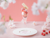 ＜土日祝＞『大人のご褒美パフェ付き桜色のストロベリーアフタヌーンティー』 スイーツでお花見気分！～桜といちごが奏でる心ときめくひとときを～　マリアージュフレール1杯＋その他ドリンクお替り自由