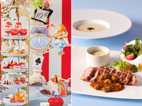 【平日夜限定】≪乾杯酒＋ポークディナー付≫アリスのストロベリーアフタヌーンティー
