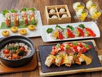 【シーズンコースプラン/3時間/平日】お魚とお肉のWメインが楽しめる全6皿+選べる飲み放題
