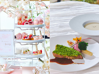 【ポークランチ】桜色のストロベリーアフタヌーンティー（土日祝）