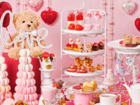 【平日限定】◇スイーツ7種とカフェフリー（コーヒーor紅茶）で気軽に◇いちごとスウィートベアのアフタヌーンティー