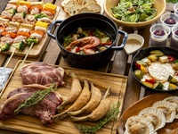 ソファー席　プレミアムBBQコース（夜）
