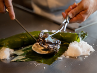 현계탄산 생선과 규슈 엄선 흑모와규 스테이크 코스