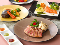 〈春の鉄板焼ランチ〉海の幸とにいがた和牛、春野菜を楽しむ鉄板焼ランチコース