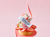 【土日祝】「1ドリンク付き大人のご褒美パフェ～旬のいちごと春薫るさくらの宴～」