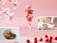 【土日祝】「1ドリンク＆パスタ付き大人のご褒美パフェ～旬のいちごと春薫るさくらの宴～」