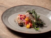 【季節食材の贅沢ディナーコース】厳選した旬の食材を使用した薪火料理全9品