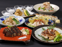 3,4月　土佐の地酒飲み放題　名物かつをの藁焼き塩たたき×初鰹の刺身×旬魚の藁焼き【龍馬コース】