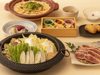 茶茶　京鴨のすき鍋コース【麗】飲み放題付き　7品　8500円