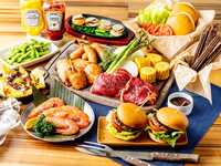 当店1番人気！【ソラミドBBQコース】自分で作るハンバーガーがオススメ！(4/1~)