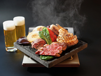 独特の焼き上がりと香ばしさの溶岩グリルセット【料理のみ】【期間3月2日～4月30日まで】